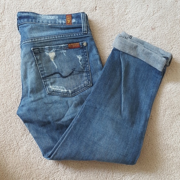 7 of All Mankind Crop Straight Leg - Picture 7 of 7